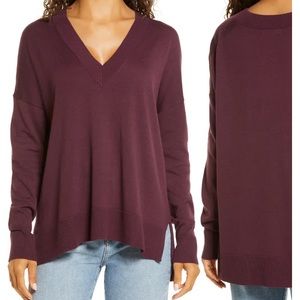 Chelsea 28 V-neck high-low sweater